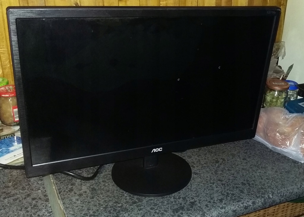 Monitor AOC E2270SWHN +Podstawka Startuje Uszk FHD - 7709675656 ...