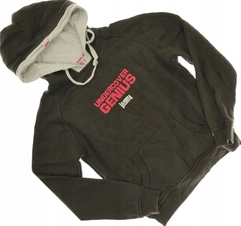 PLAIN LAZY _ SIWA BLUZA Z KAPTUREM _ 38