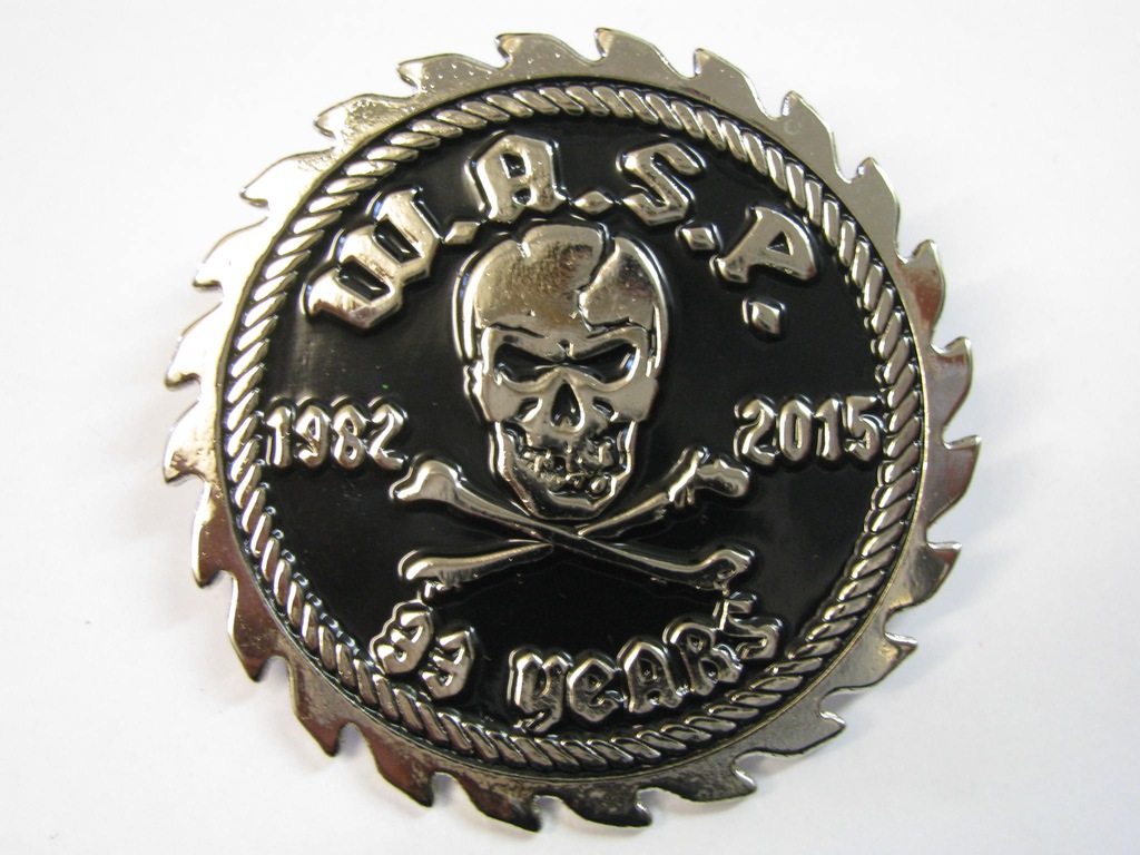WASP W.A.S.P. rock pin metalowy przypinka