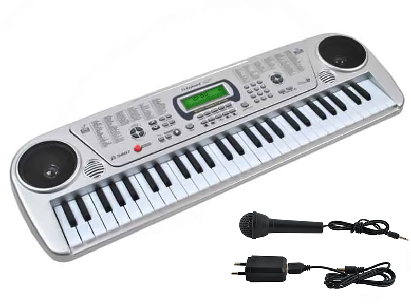 ORGANY DLA DZIECI 54 KLAWISZE KEYBOARD + MIKROFON