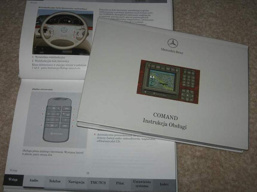 Mercedes W220 CL polska instrukcja obsługi COMAND