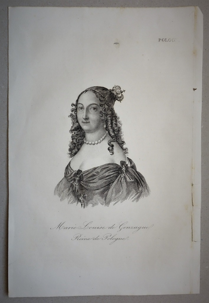 MARIA LUDWIKA GONZAGA STALORYT  L.CHODŹKO 1837