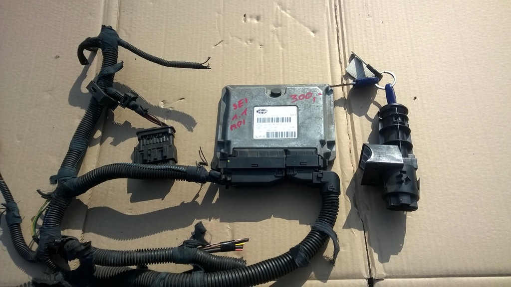 Fiat Seicento 1.1 MPI komputer.Klucz.Wiązka.Moduł