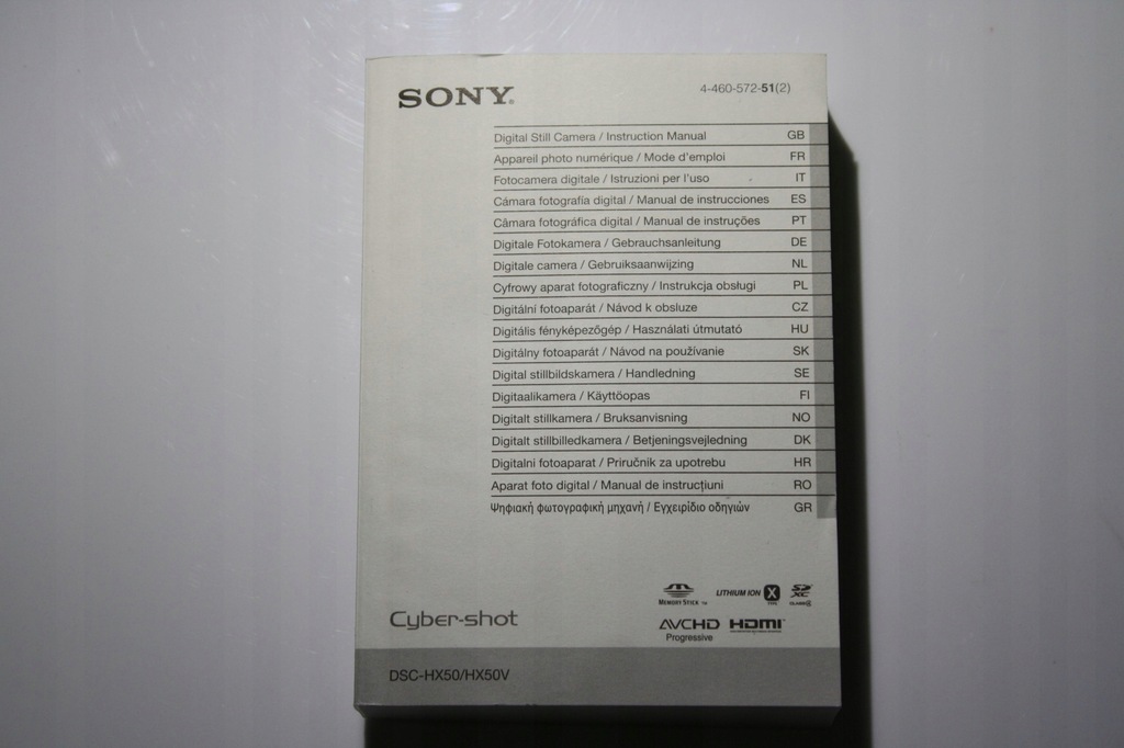 Sony HX50V Instrukcja Obsługi PL 24H!