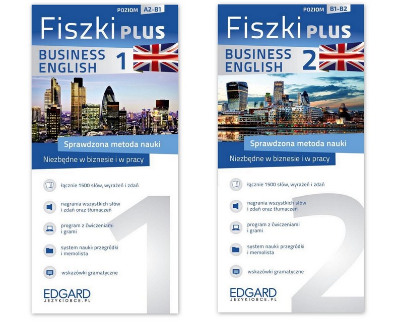 Angielski Fiszki PLUS Business English 1 i 2