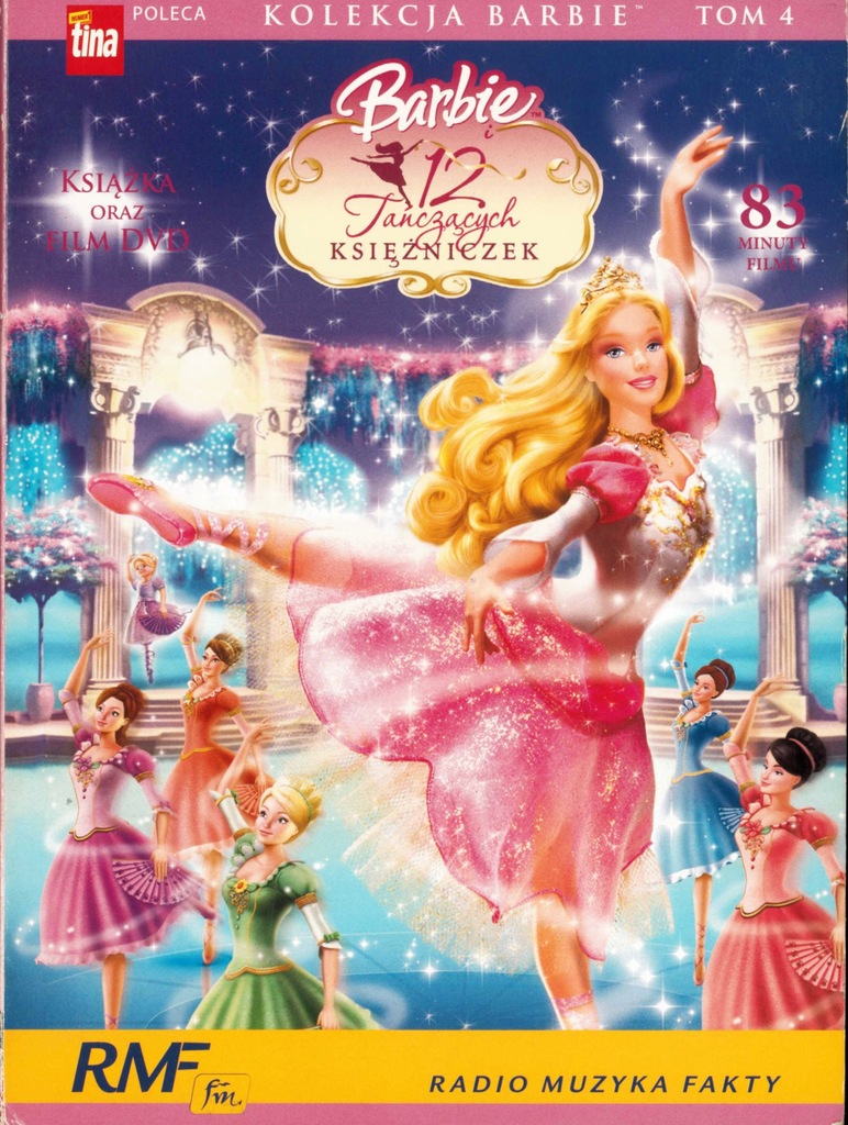 BARBIE 12 TAŃCZĄCYCH KSIĘŻNICZEK   Bajka Film DVD 