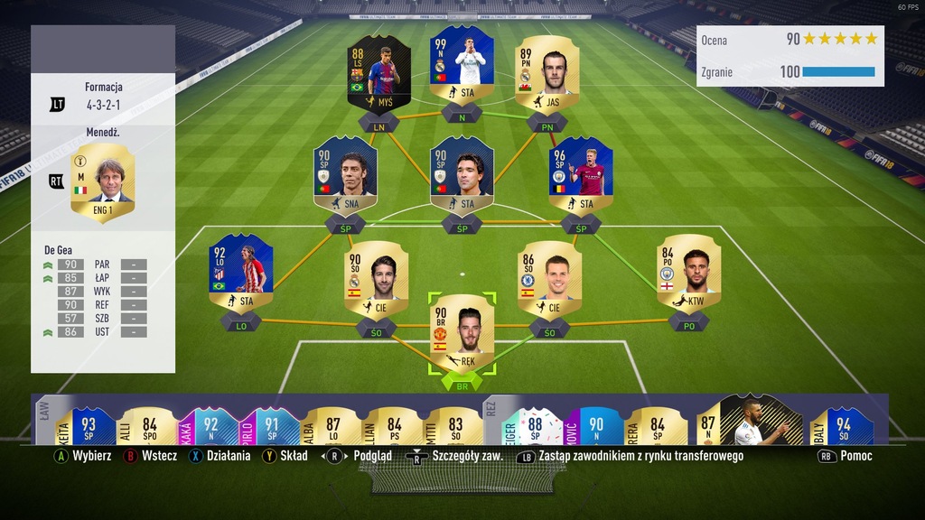 FIFA 18 KONTO PC, Ronaldo TOTS, De Bruyne TOTS !