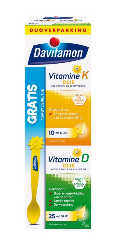 Witamina D i K dla niemowląt Davitamon Baby 35 ml