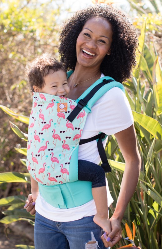 BABY TULA nosidełko ergonomiczne Sanibel flamingi