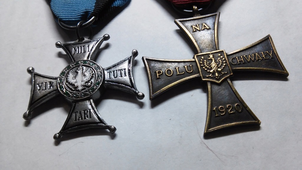 Krzyż Walecznych 1920, Virtuti Militari 5kl ZESTAW