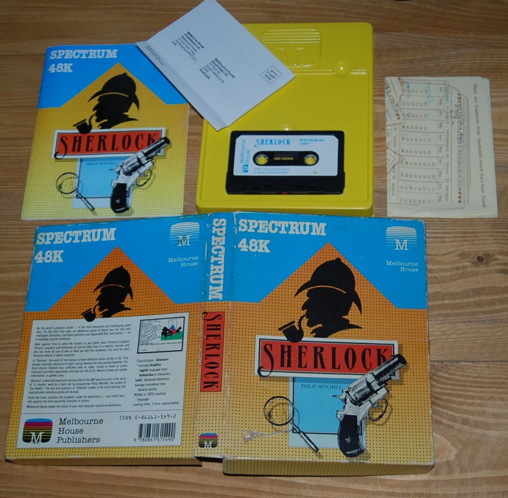 ZX SPECTRUM 48K GRA SHERLOCK BOX
