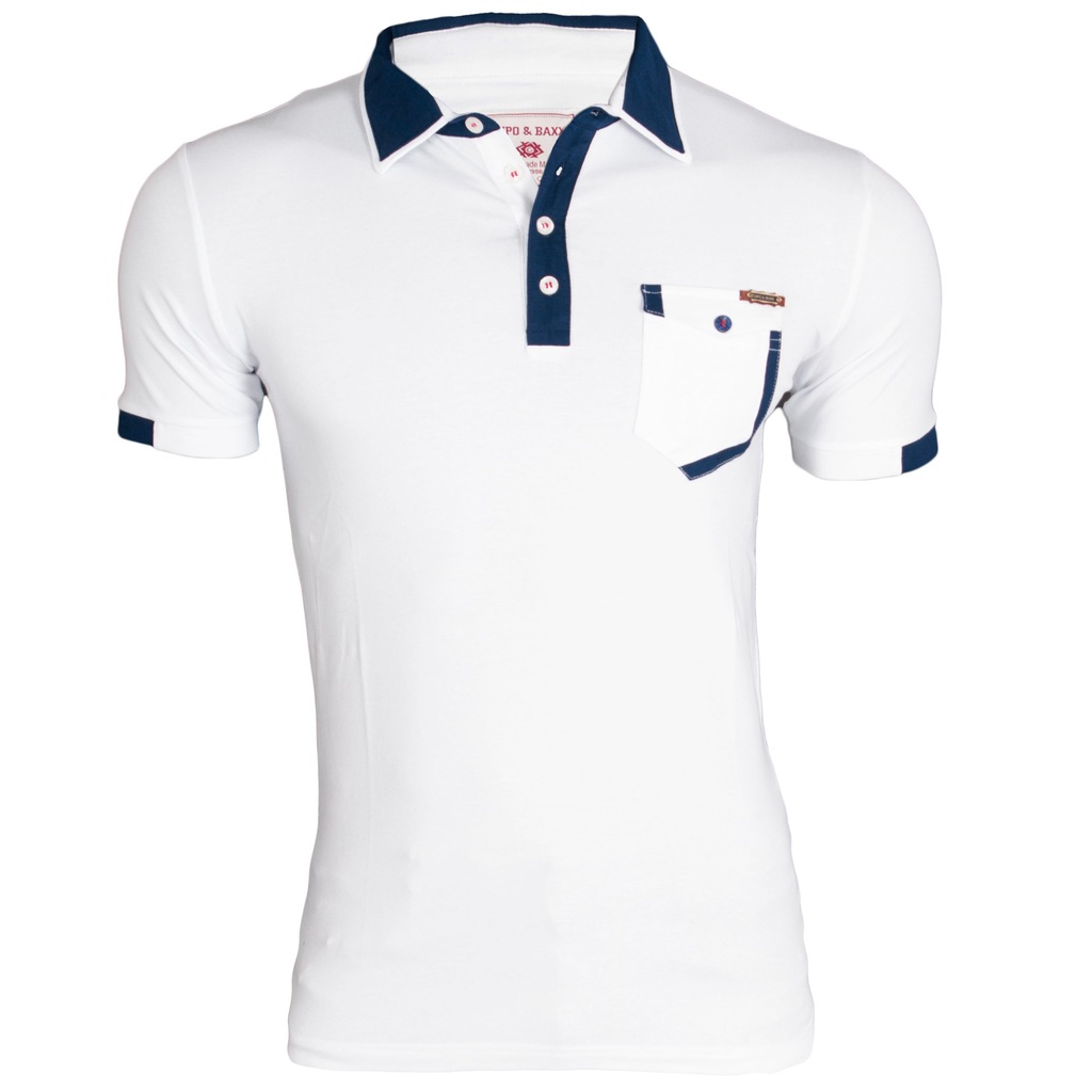 Polo Cipo Baxx T-shirt Kieszonka Elegance