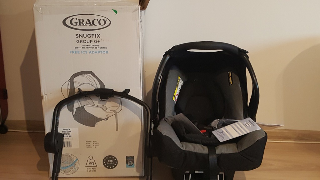 FOTELIK SAMOCHODOWY SNUGFIX GRACO 0-13KG EVO METRO