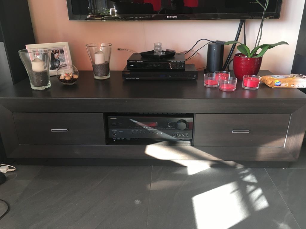 szafka RTV LARGO z BRW kolor wenge