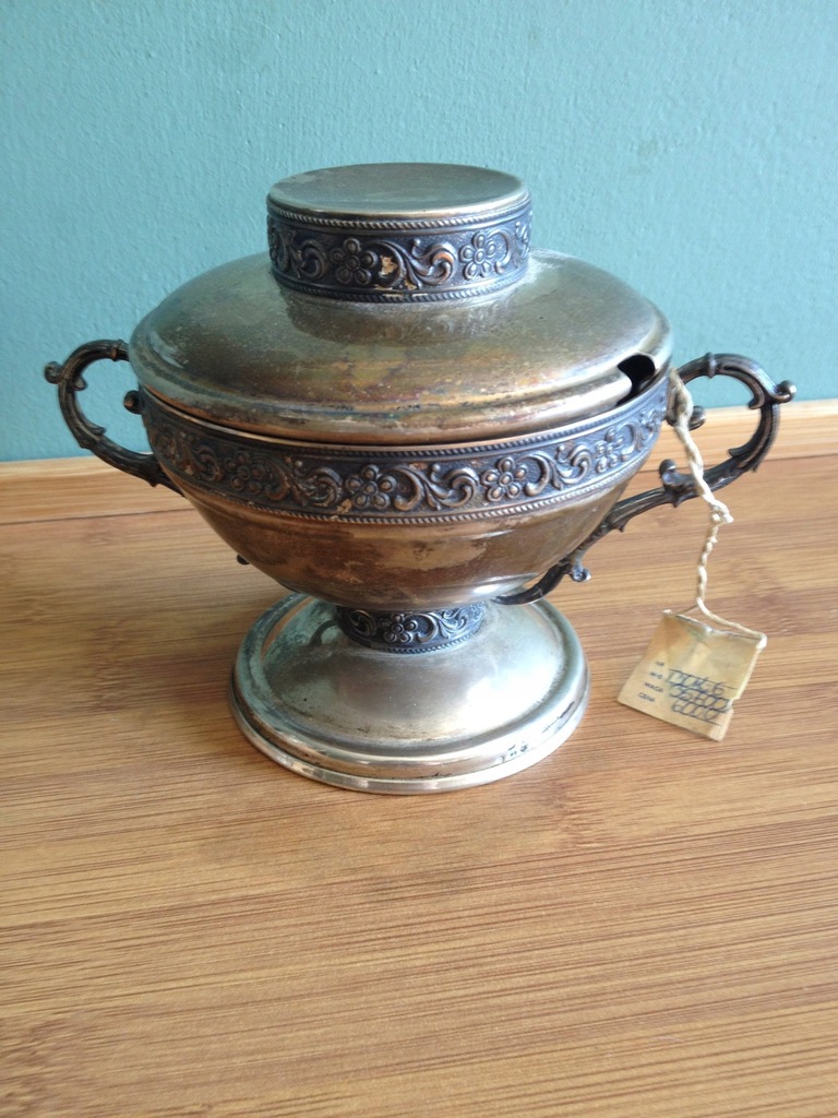 Cukiernica srebrna PRL srebro 800