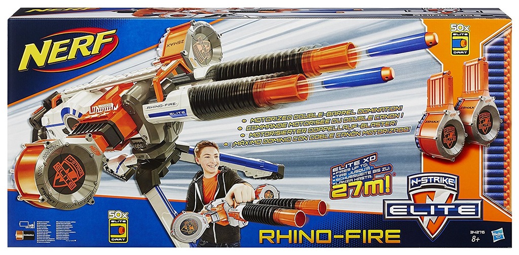HASBRO NERF N-Strike Elite Rhino-fire 34276 UWAGA