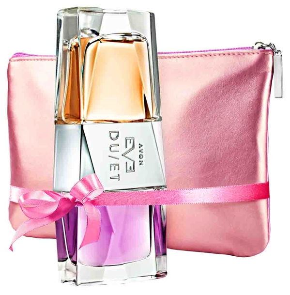 avon EVE DU/ET DUET 2x25ml dwukolorowa KOSMETYCZKA