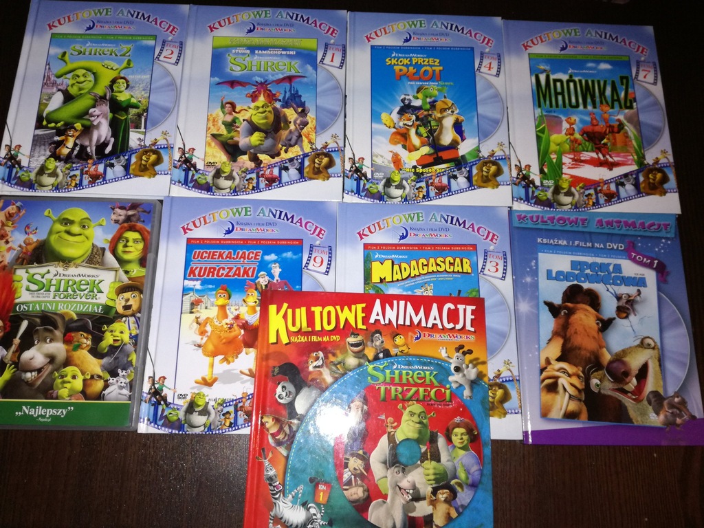 ZESTAW BAJEK DISNEY, SHREK, MADAGASKAR I INNE