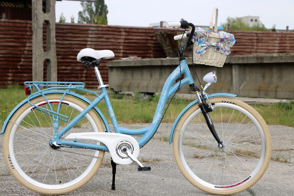 ROWER 26 MIEJSKI DAMSKI DAMKA NIEBIESKI ALUMINIOWY 7109816201