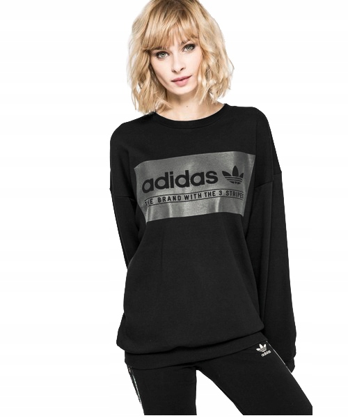 1419 BLUZA DAMSKA ADIDAS ORIGINALS CREW BLACK 40 M