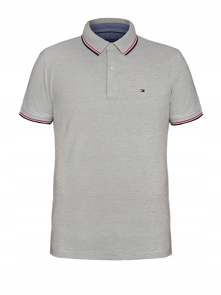KOSZULKA MĘSKA POLO TOMMY HILFIGER SLIM FIT [S] - 7601792698