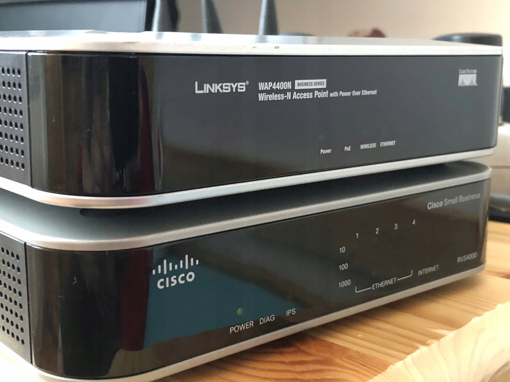 Cisco Linksys WAP4400N WirelessN Access Point PoE 7576184863 oficjalne archiwum Allegro