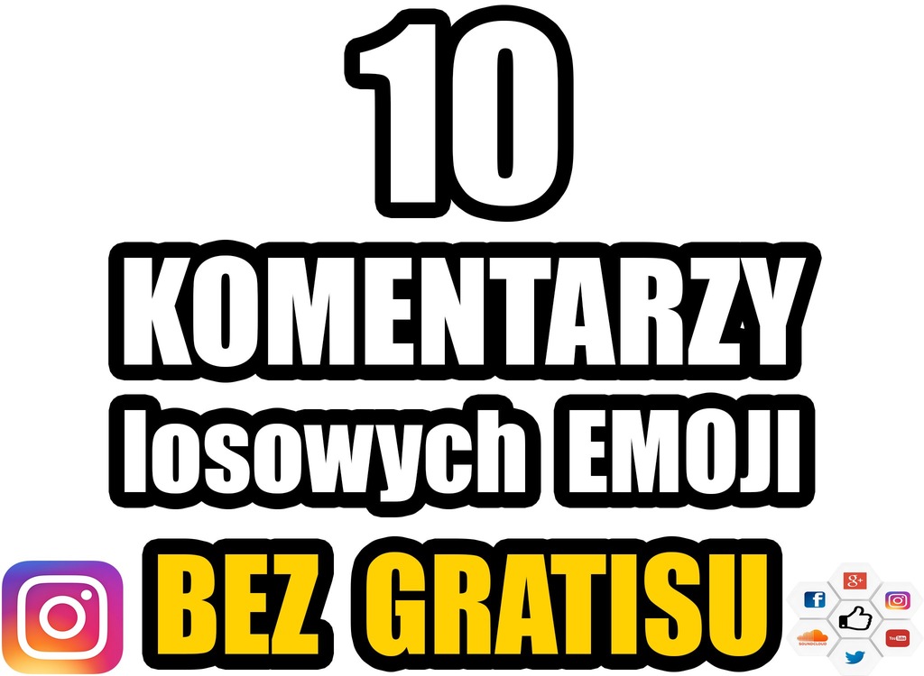 INSTAGRAM COMMENTS LOSOWE KOMENTARZE EMOJI
