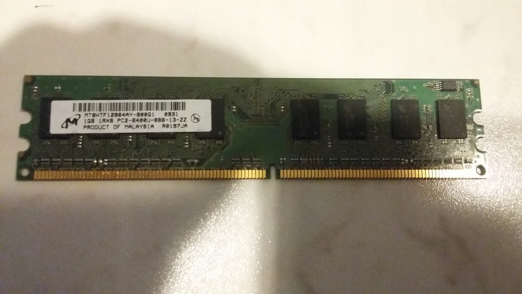 1GB 1Rx8 PC2-6400U-666-13-ZZ M - 7652712023 - oficjalne archiwum Allegro