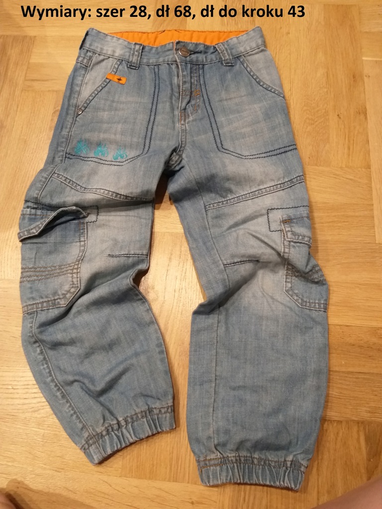 Spodnie chłopięce jeans rozmiar 116 Dusty