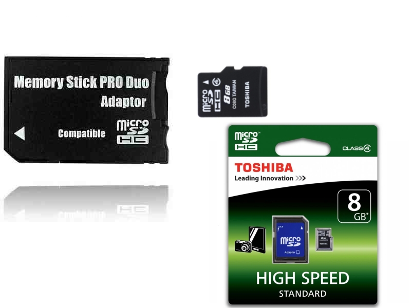 Memory Stick Pro Duo adapter KARTA 8 GB SONY PSP T