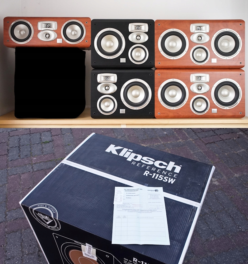 GENIALNE 5.1- Klipsch R-115SW + JBL Studio + Arcam