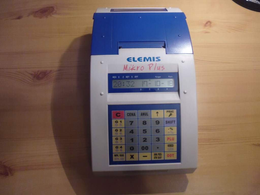 Kasa fiskalna ELEMIS Mikro Plus przenośna