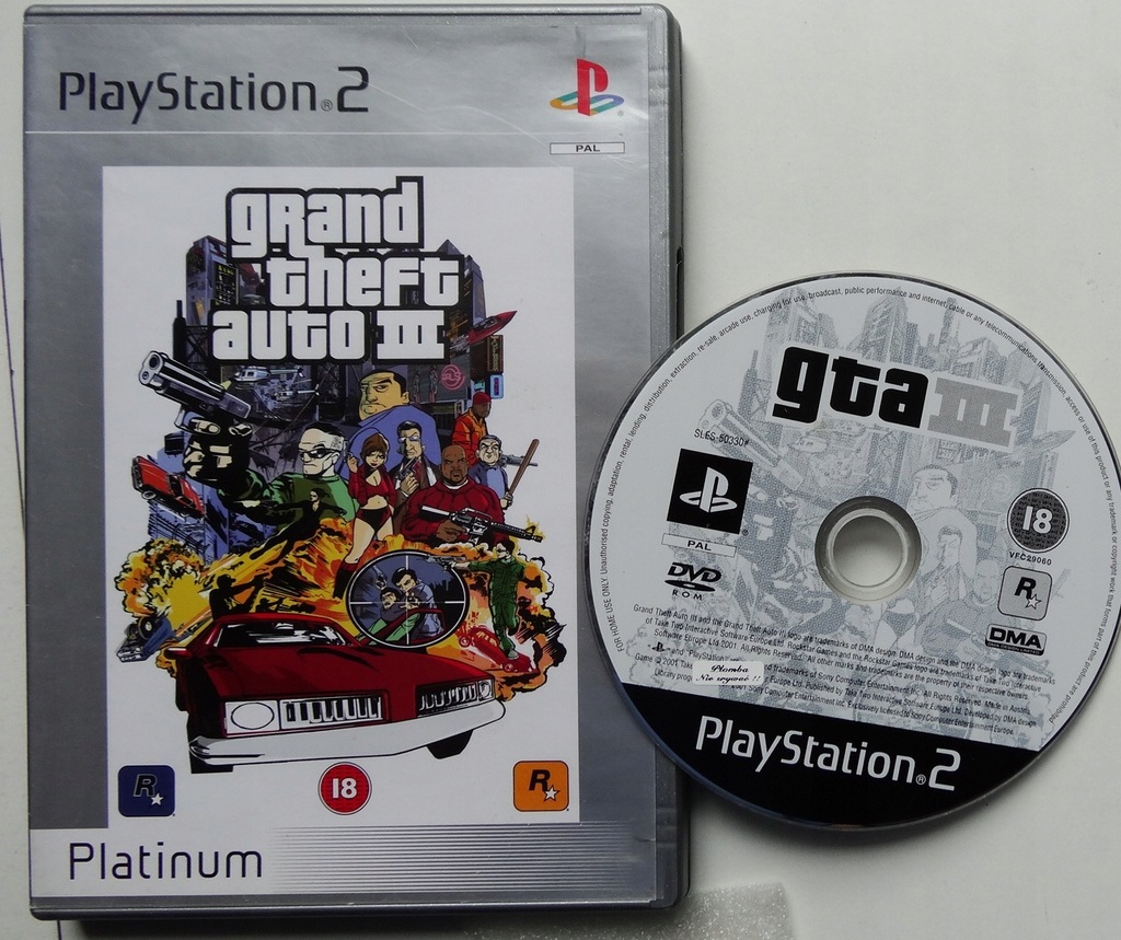 GRA PS2 GTA III GRAND THEFT AUTO 3 PLAYSTATION 2