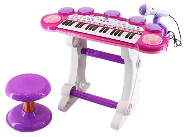 ORGANY dla dzieci KEYBOARD Stolik Krzesełko Mikrof
