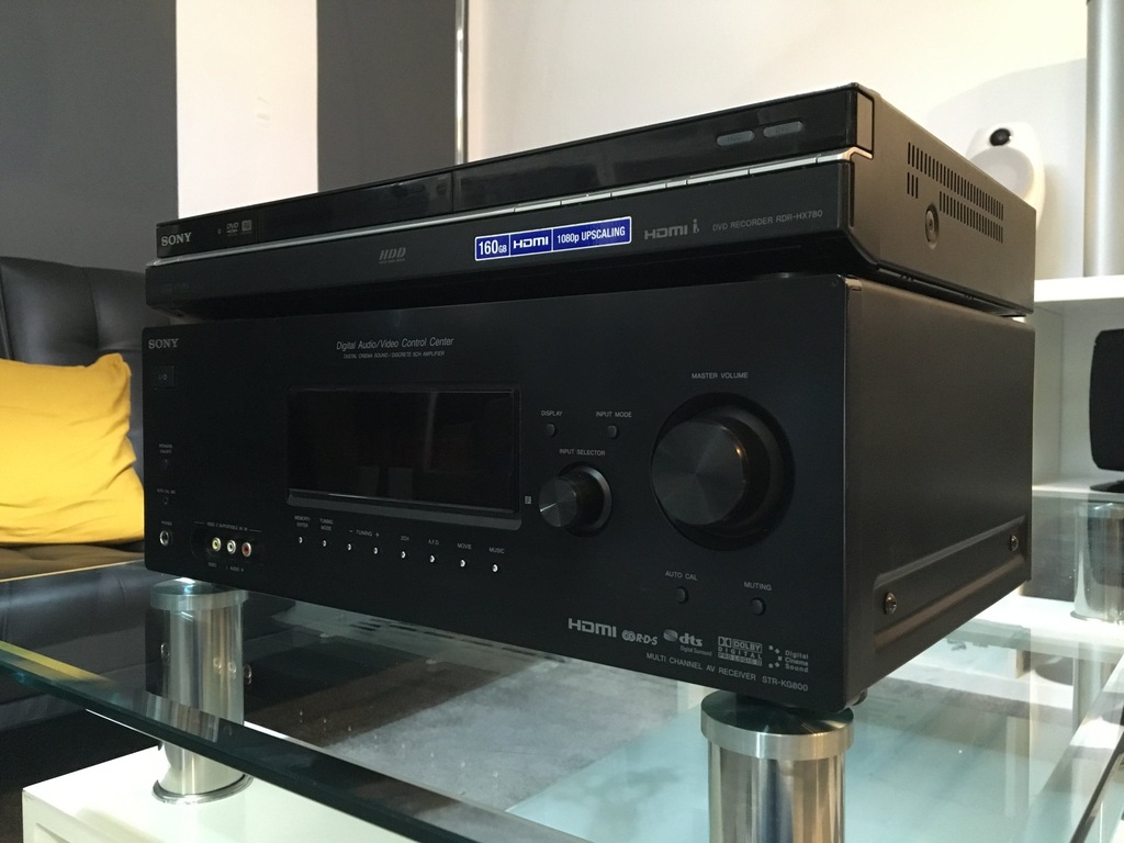 Sony STR-KG800 +Nagrywarka DVD 160GB HX780 HDMI