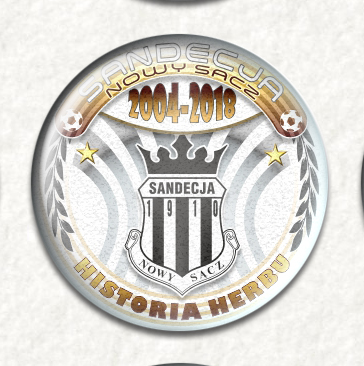 Sandecja Nowy Sącz-historia herbu-komplet