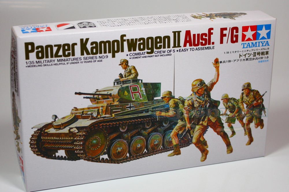 Model do sklejania czołg PzKpfw II +figurki+farby+