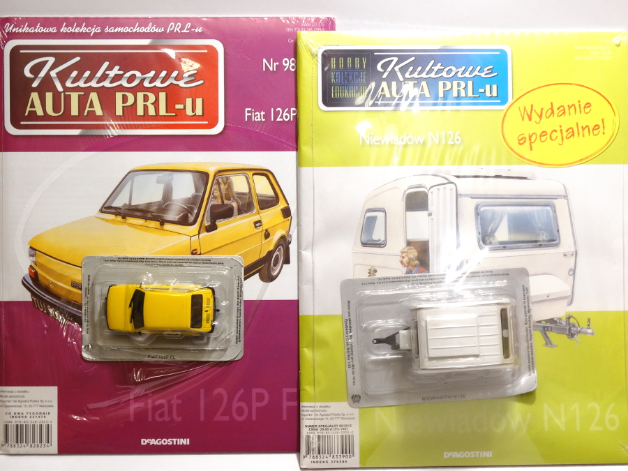 Niewiadów N126 +Fiat 126P FL Kultowe Auta PRL 1:43