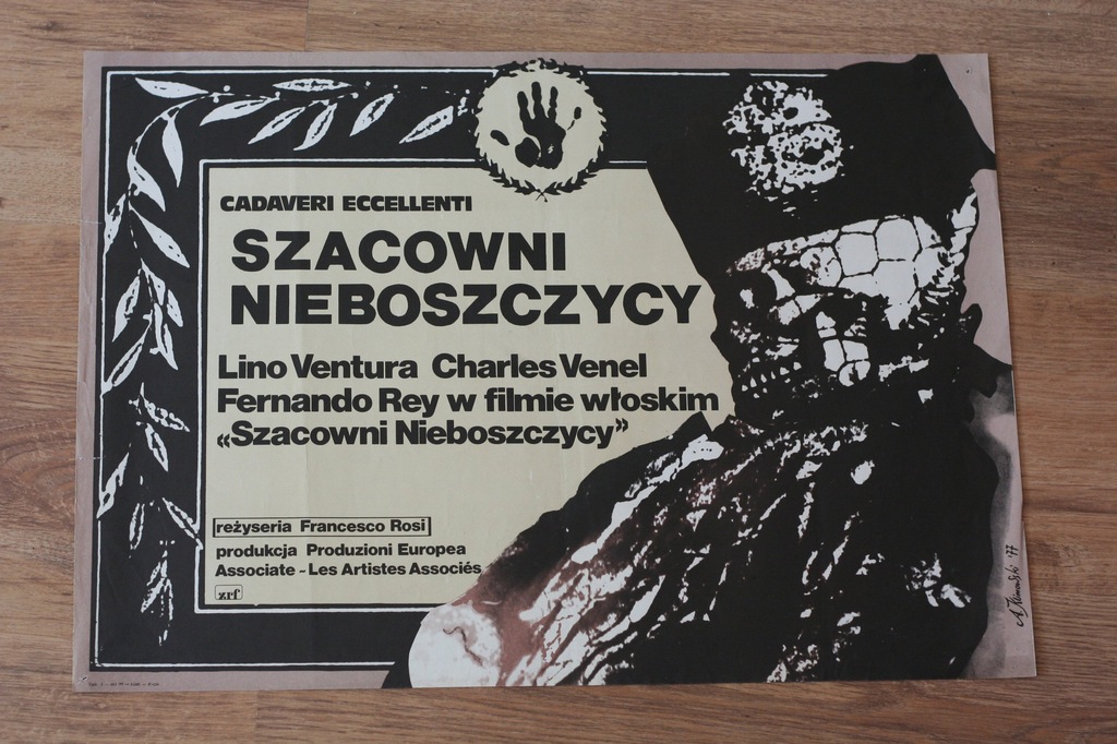 Szacowni nieboszczycy plakat Klimowski 1977