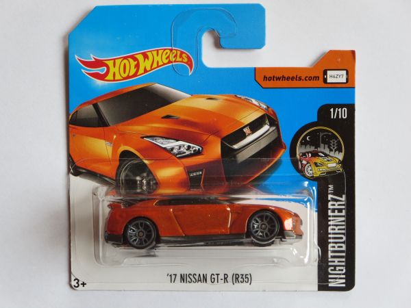 Hot Wheels 1:64 Nissan GT-R R35 2017 orange HW2017