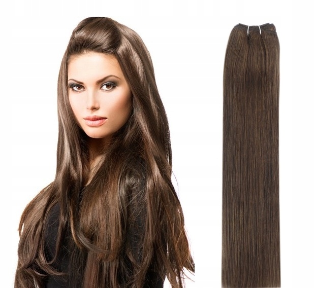 WŁOSY NATURALNE CLIP IN NA TAŚMIE 60/65CM - 50GR