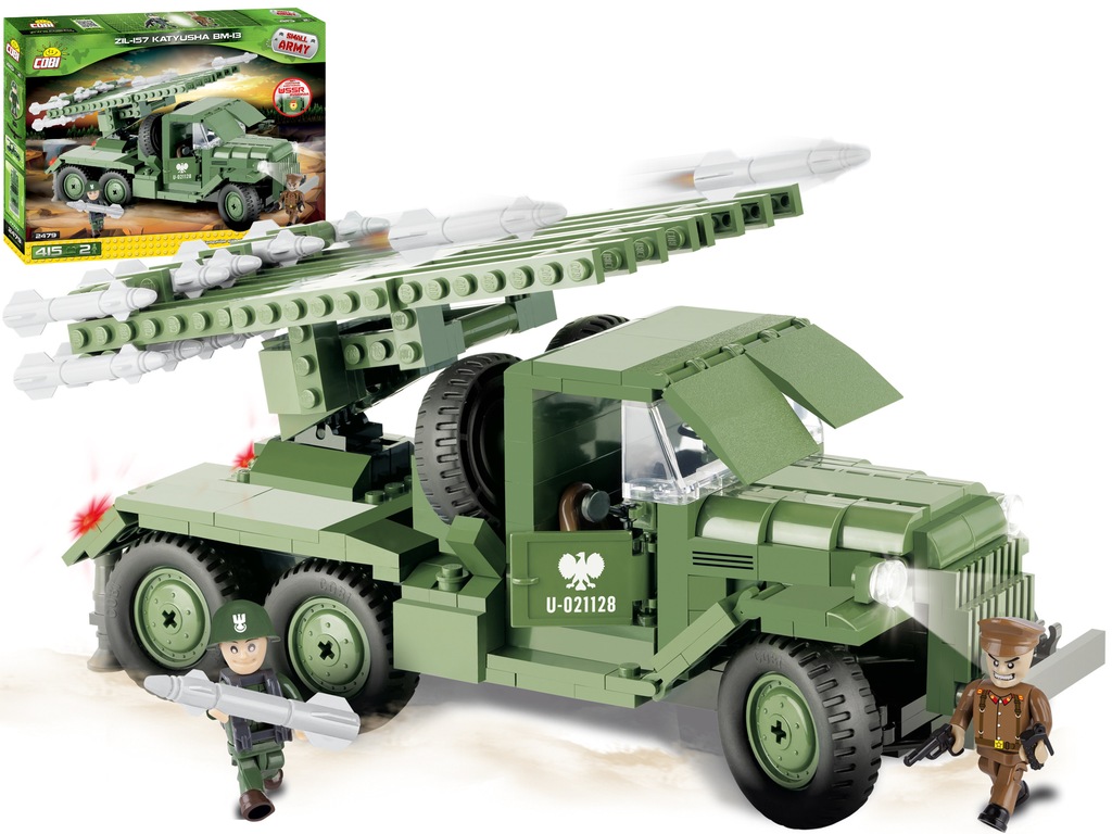 Army WYRZUTNIA RAKIET KATIUSZA ZIŁ-157 Klocki Cobi