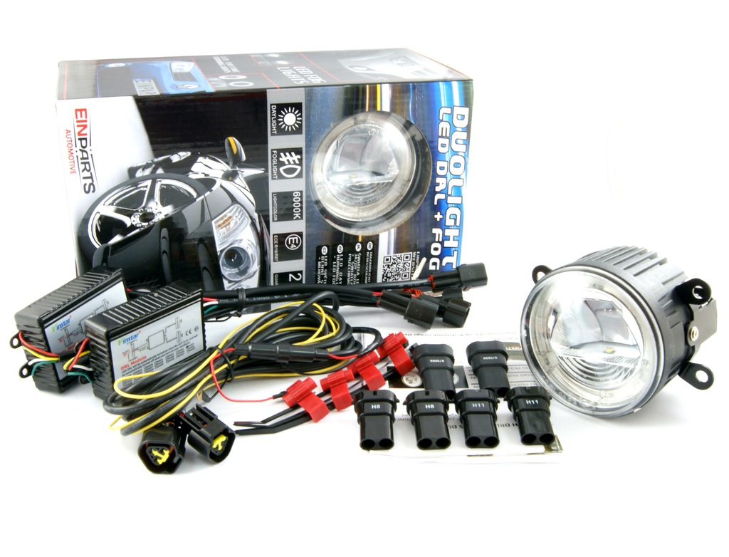 Światła dzienne LED +Mgłowe MITSUBISHI GALANT L200