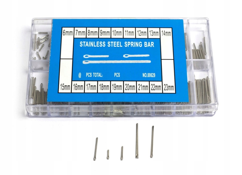 SZTYFTY PINY BRANSOLETY ZEGARKA 6-23mm 180 szt