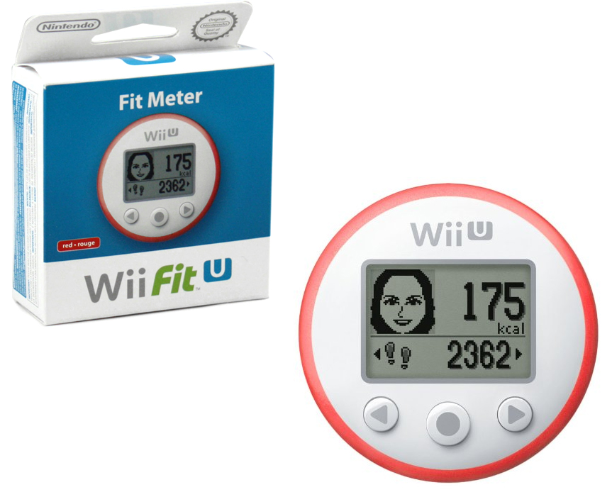 Licznik FIT METER - Nintendo Wii U - czerwony