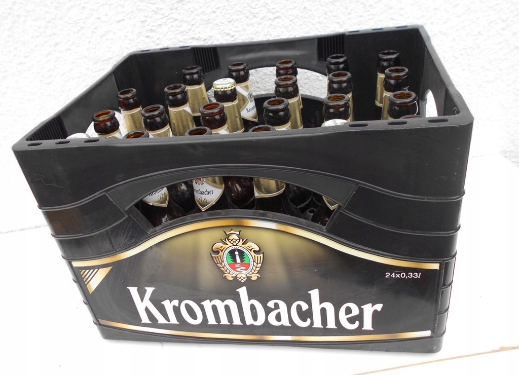 KROMBACHER skrzynka po piwie 24x0,33l +butelki