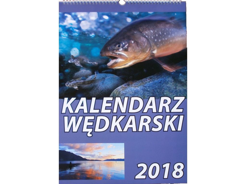 Kalendarz wędkarski ścienny 2018r !!! PRZECENA !!!