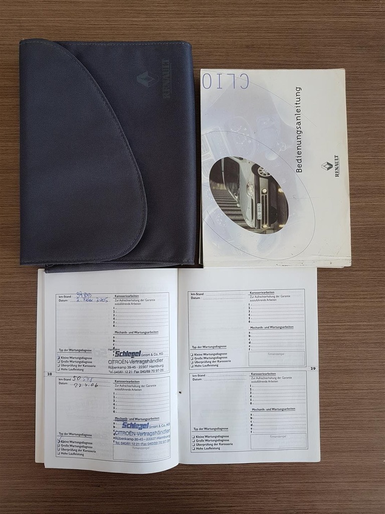 Etui instrukcja książka serwisowa Renault Clio II