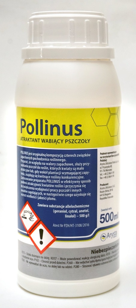 Pollinus 0,5L aktywator pracy pszczół wabi pszczół