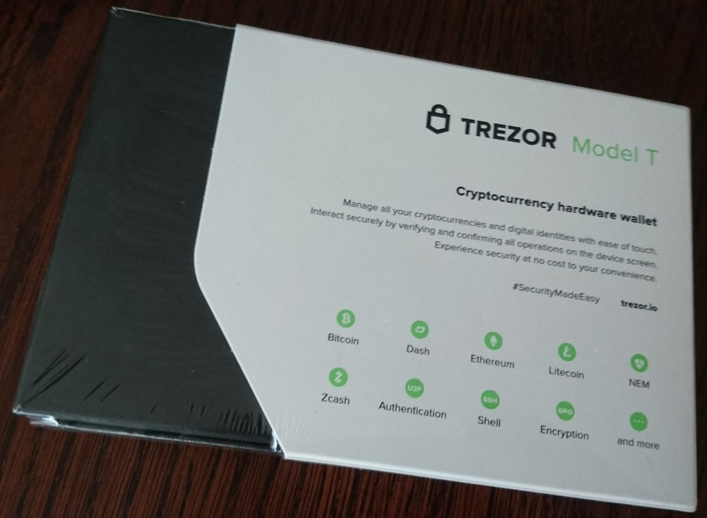 TREZOR MODEL T PORTFEL BTC ETH FVAT23%